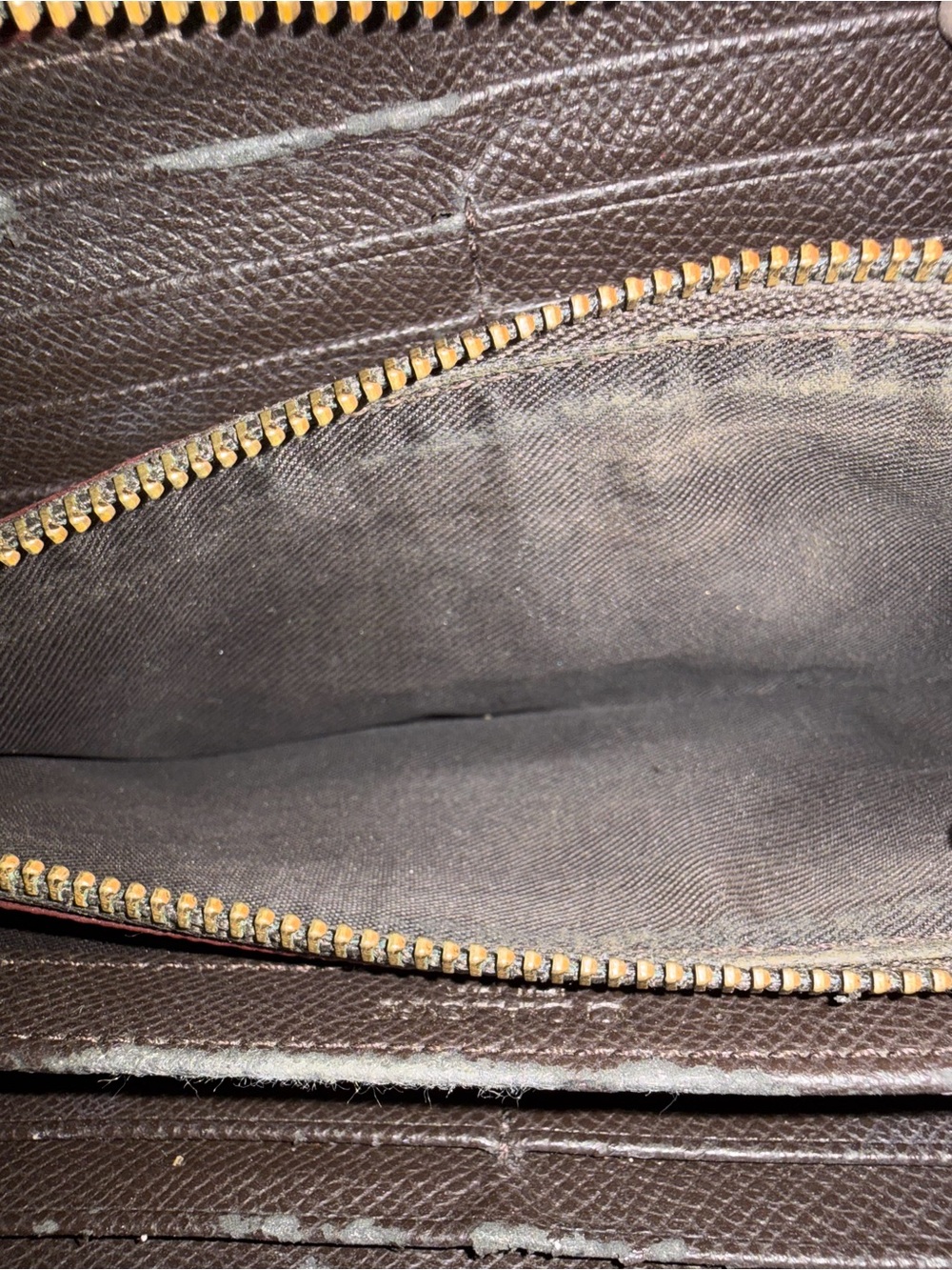 COACH Wallet Signature C Accordion Zip Around Continental Brown Tan Gold-Tone - Picture 12 of 16